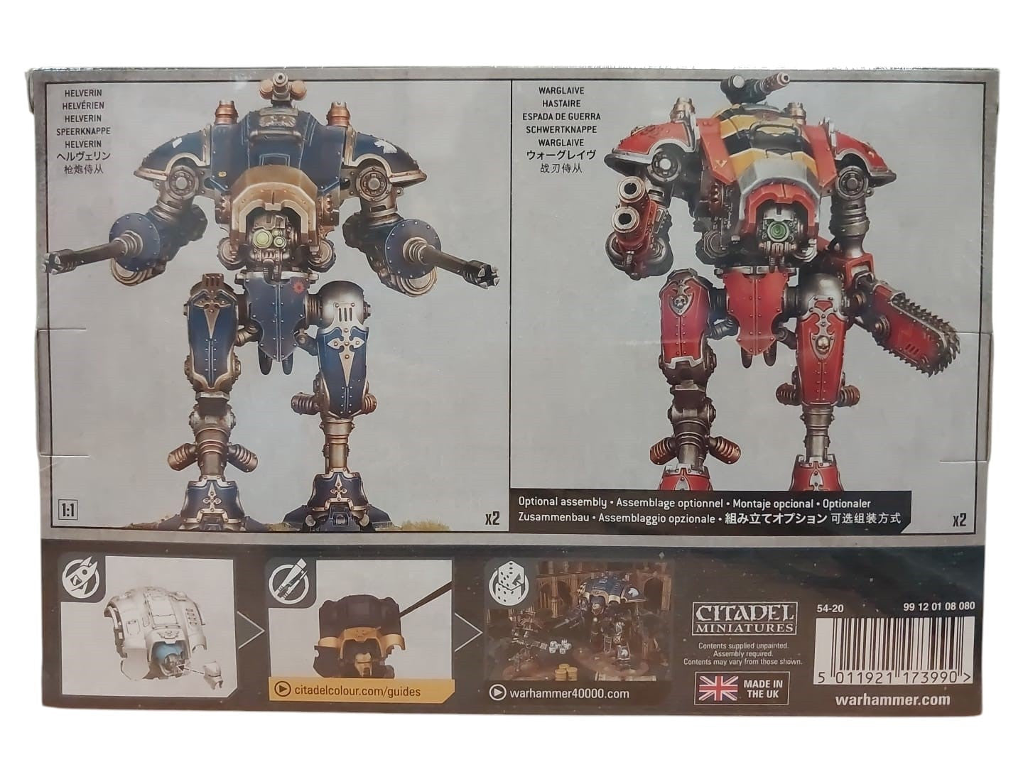 Miniaturas -imperial knights - caballeros armigers - warhammer 54-20