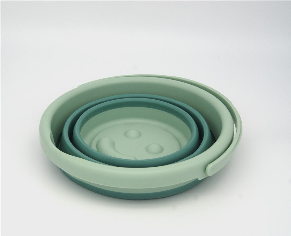 Juego de arena Cubo plegable 7 en 1 verde - Compactoy 99700401