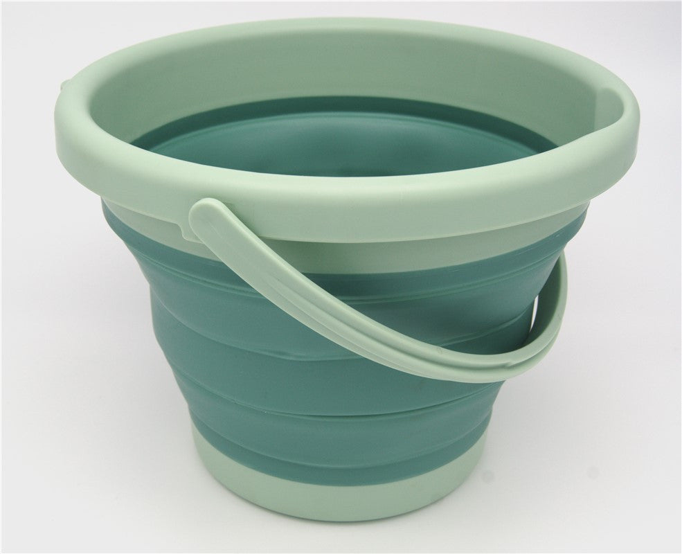 Juego de arena Cubo plegable 7 en 1 verde - Compactoy 99700401