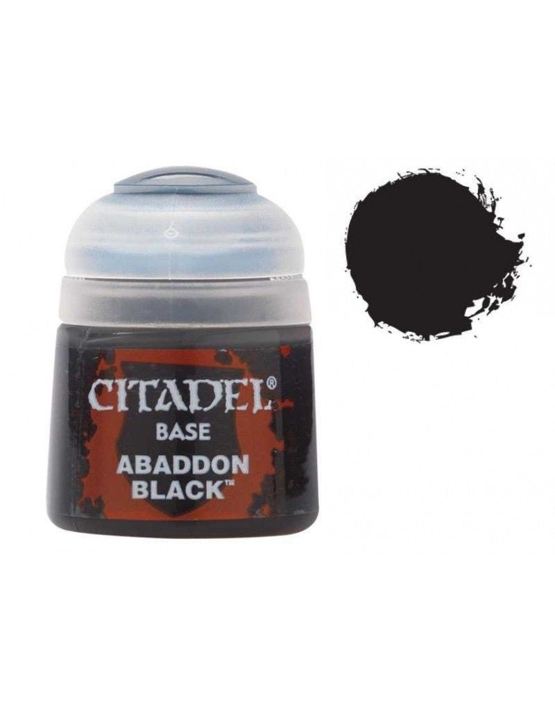 Bote de pintura Citadel - Base Abaddon Black - Warhammer 21-25