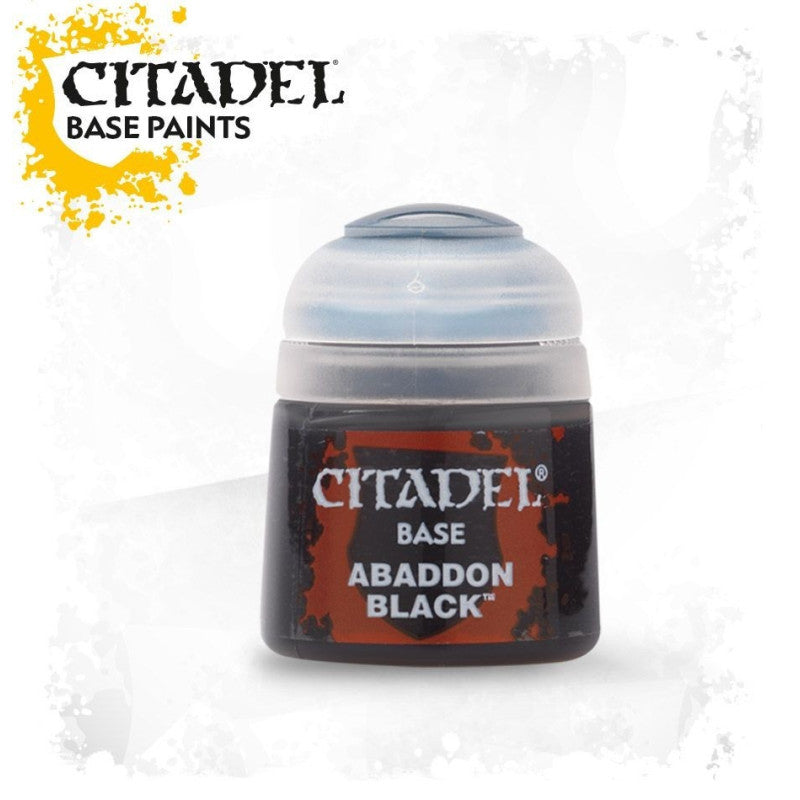 Bote de pintura Citadel - Base Abaddon Black - Warhammer 21-25
