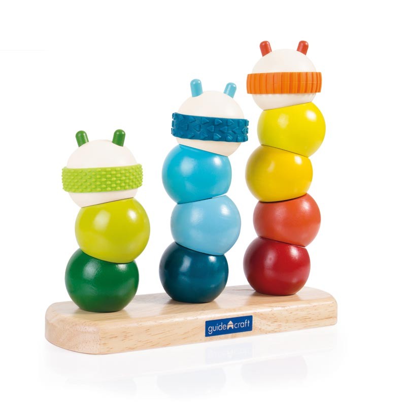 JUEGO APILABLE ORUGA DE MADERA - Guidecraft