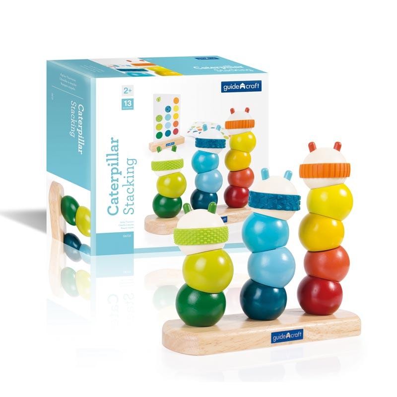 JUEGO APILABLE ORUGA DE MADERA - Guidecraft