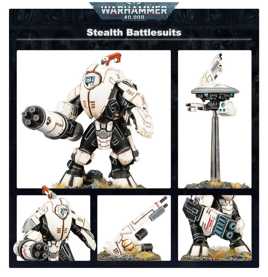 Miniaturas Warhammer - T'au Empire - Stealth Battlesuits - Warhammer 56-14