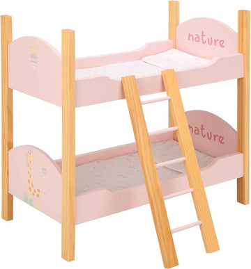 Accesorio Muñecas - Litera de Madera Colección Nature con Escalera - Arias 21582