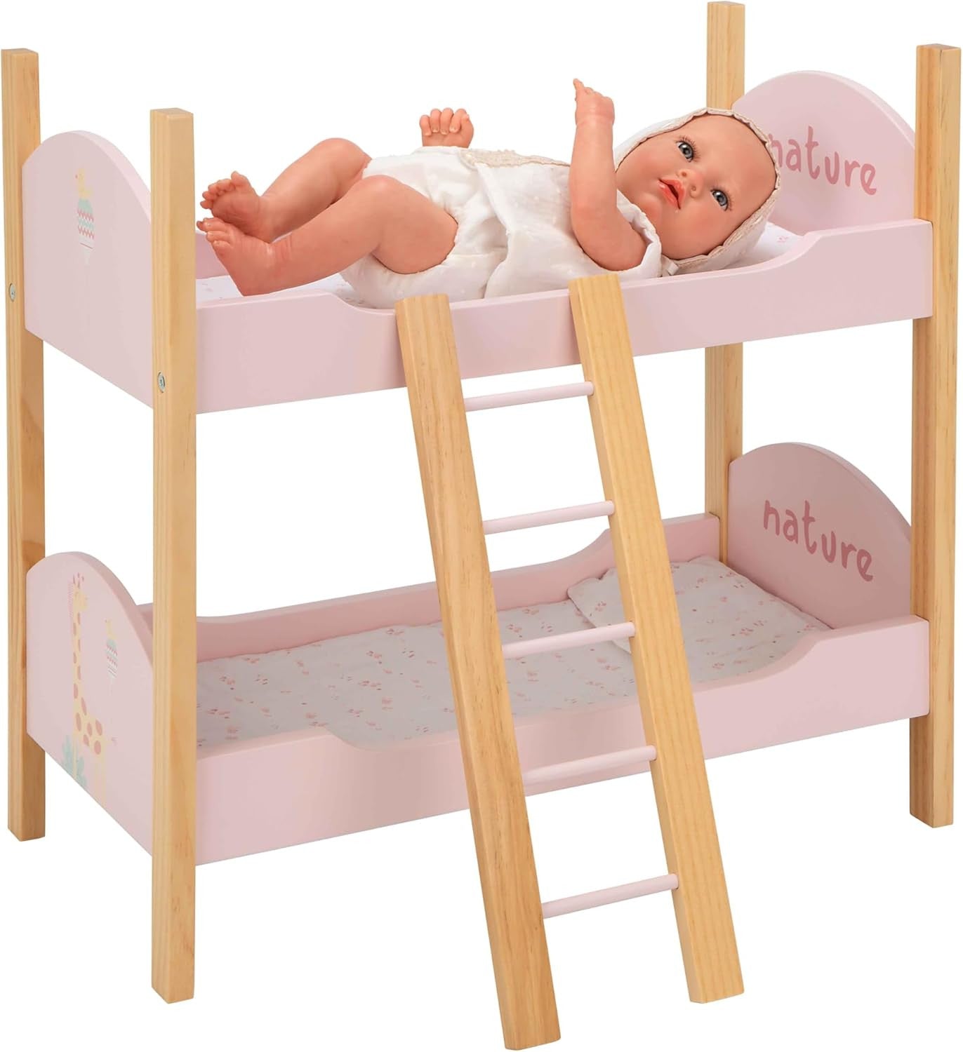 Accesorio Muñecas - Litera de Madera Colección Nature con Escalera - Arias 21582