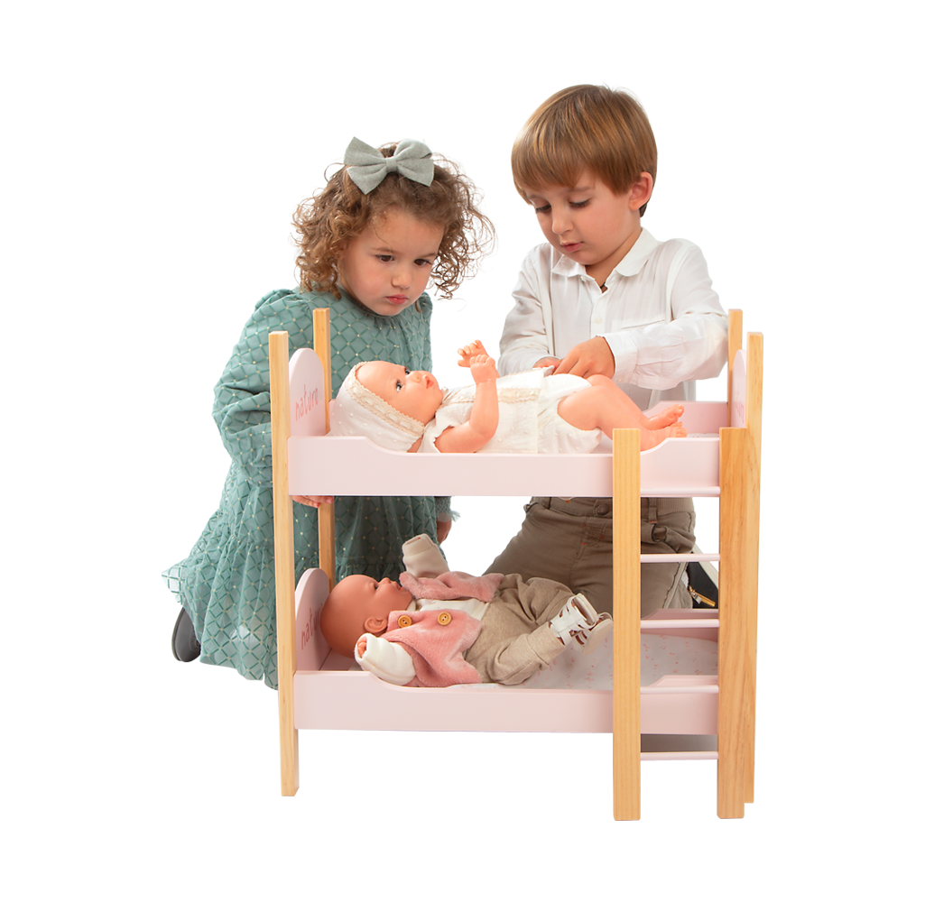 Accesorio Muñecas - Litera de Madera Colección Nature con Escalera - Arias 21582