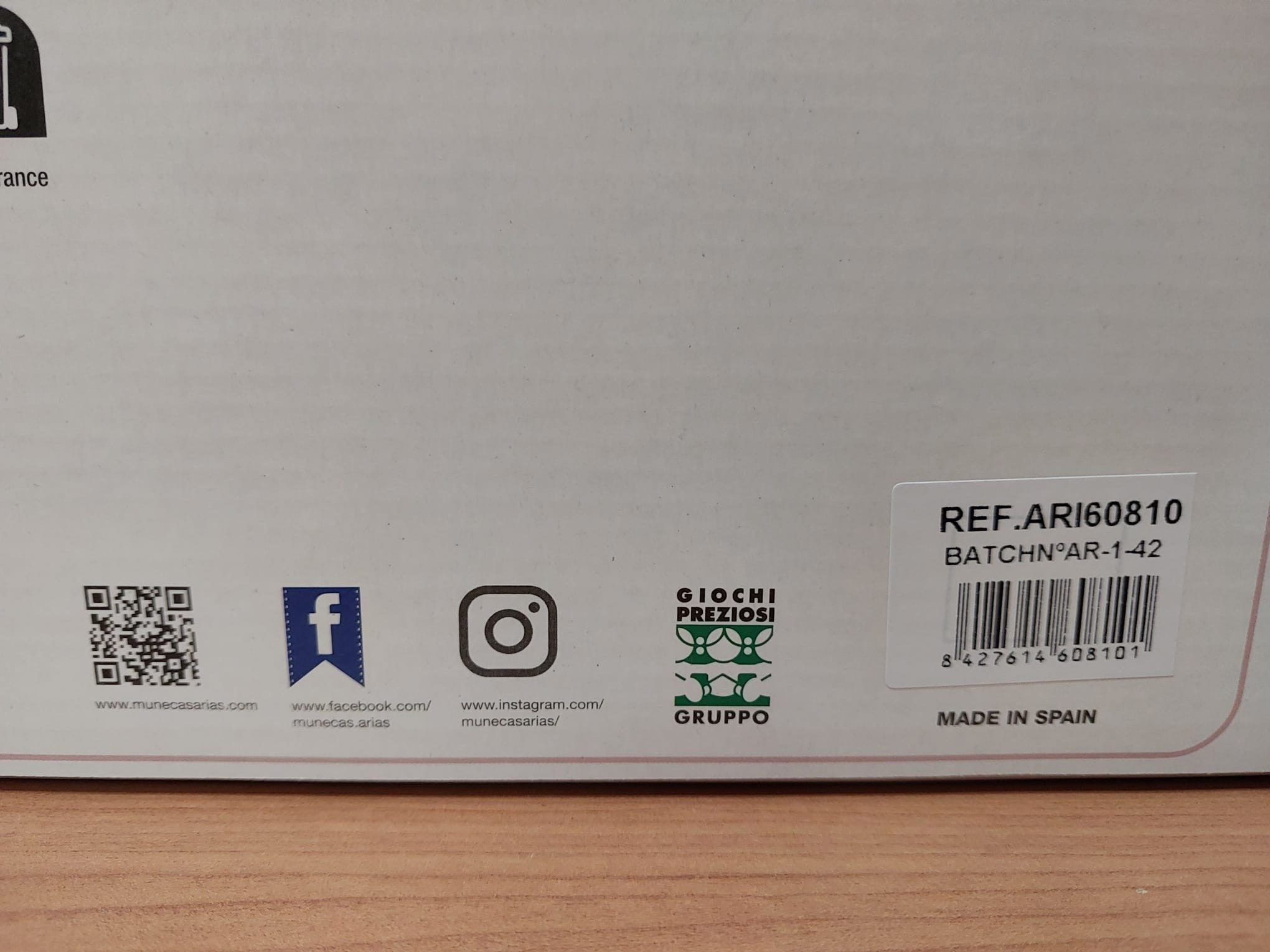 Muñeco elegance 40 cm colin azul con manta - muñeco de peso - arias 60810