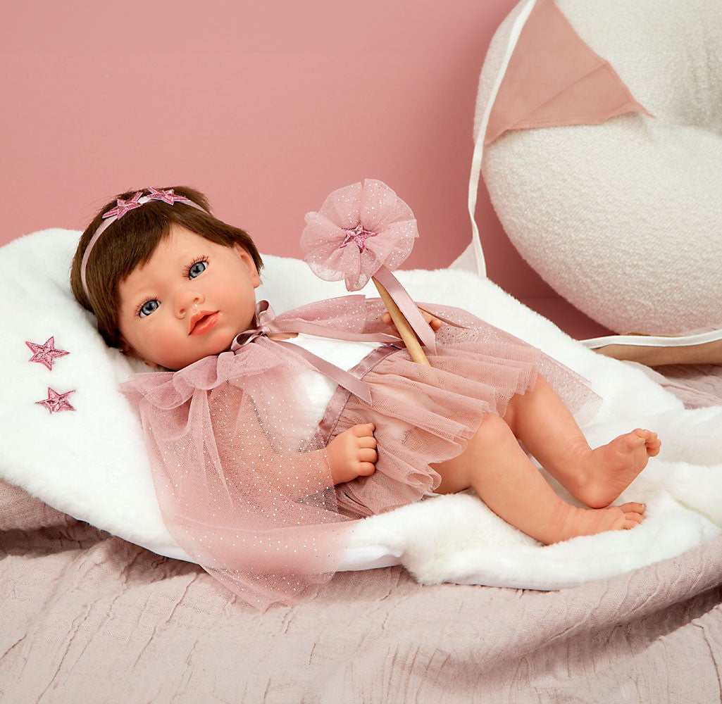 Muñeca Bebe Reborn 38 cm - Princess Rosa con Manta - Arias 98194