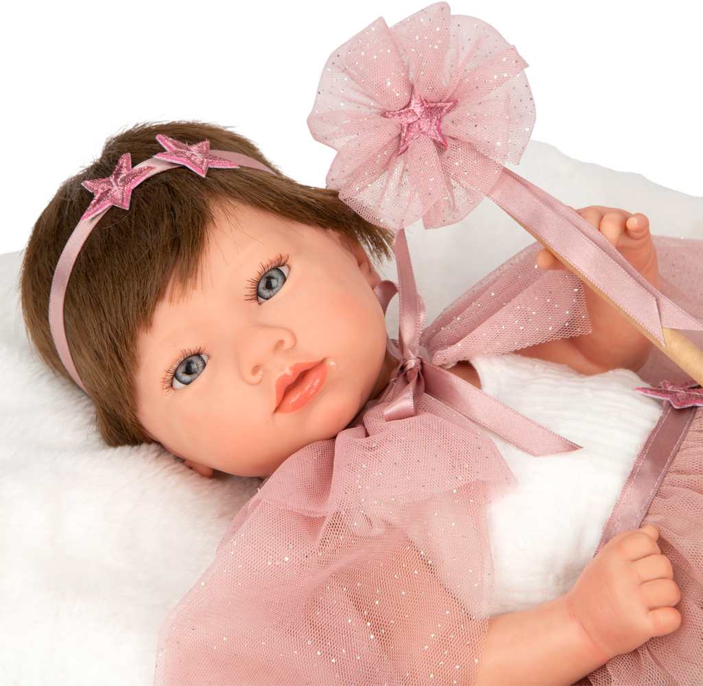 Muñeca Bebe Reborn 38 cm - Princess Rosa con Manta - Arias 98194