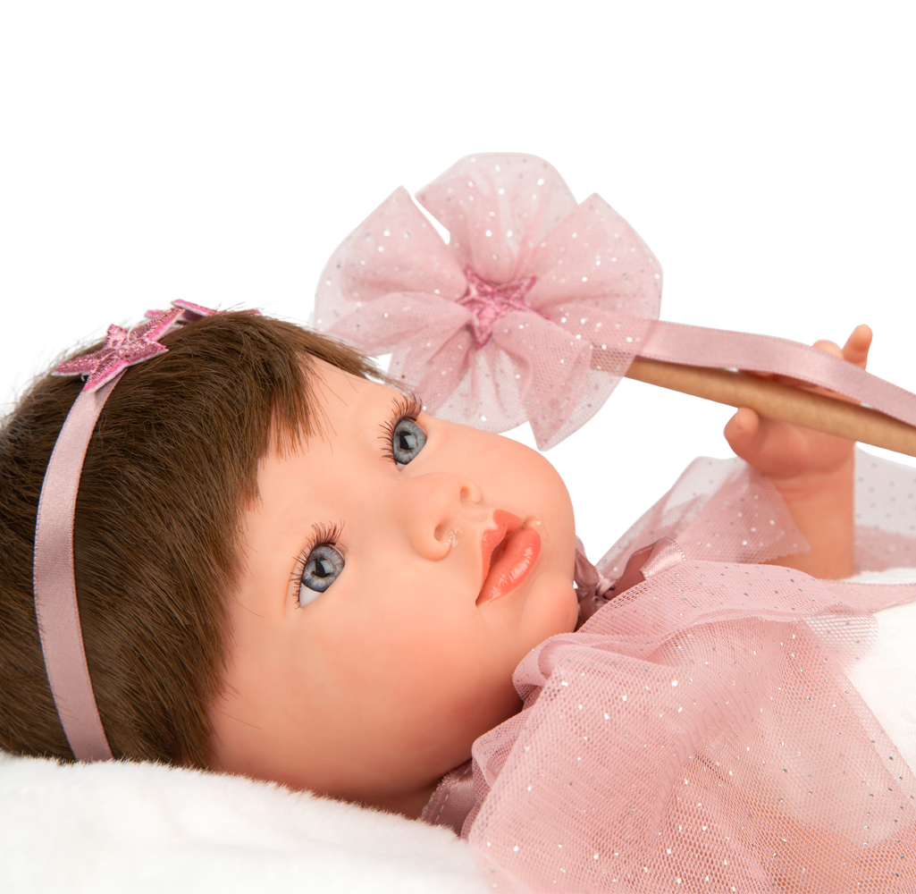Muñeca Bebe Reborn 38 cm - Princess Rosa con Manta - Arias 98194