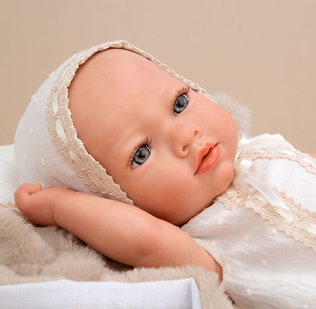 Muñeca Bebe Reborn 38 cm - Jade con Manta marrón - Arias 98192