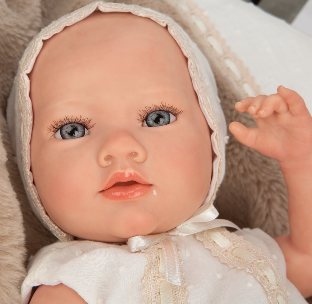 Muñeca Bebe Reborn 38 cm - Jade con Manta marrón - Arias 98192