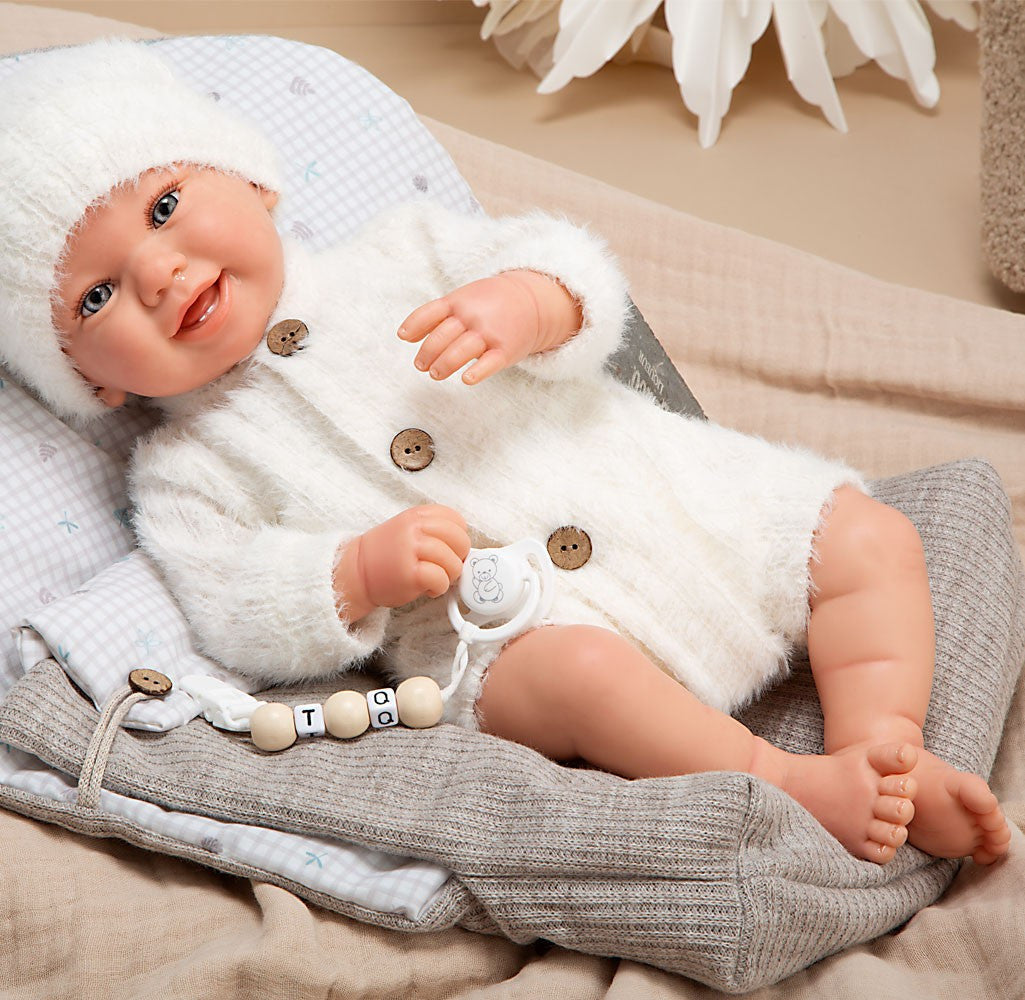 Muñeca Bebe Reborn Arias 45 cm - Henar con Nana - Arias 98185
