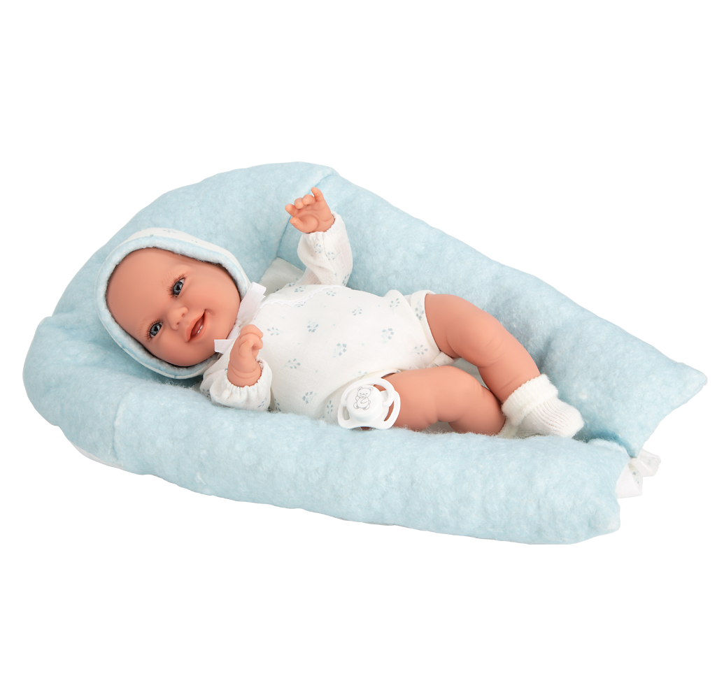 Muñeca de Peso - Elegance 35 cm - Babyto verde con Cojín - Arias 60876