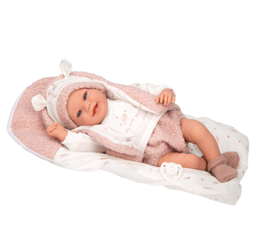 Muñeco de Peso Elegance 40 cm - Colin Rosa con Cojín - Arias 60886