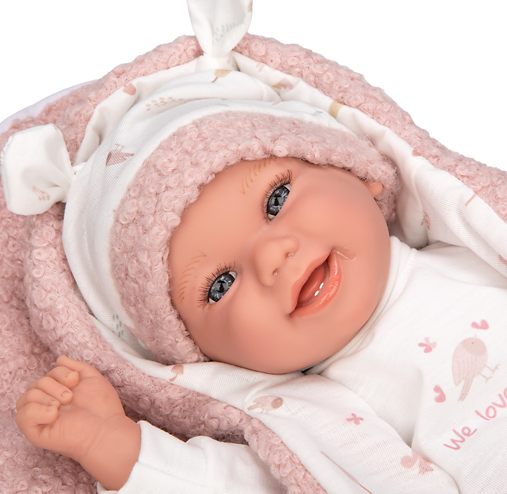 Muñeco de Peso Elegance 40 cm - Colin Rosa con Cojín - Arias 60886