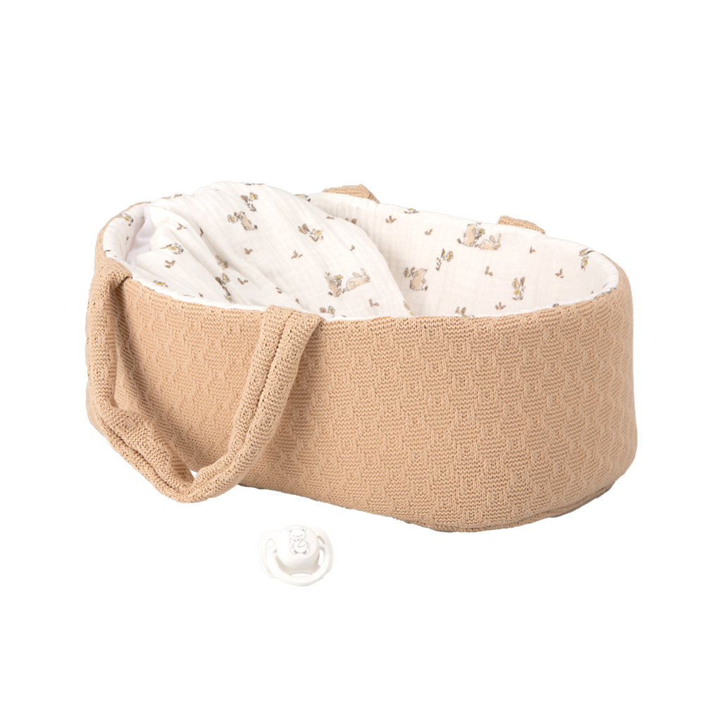 Muñeca Elegance 33 cm Babyto Marrón con Capazo - Arias 60892