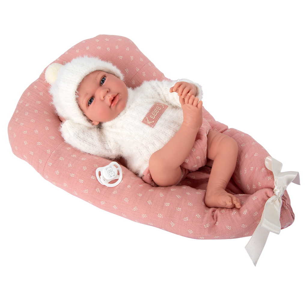 Muñeca de Peso - Elegance 40 cm Andie Rosa con Cojín - Arias 60901