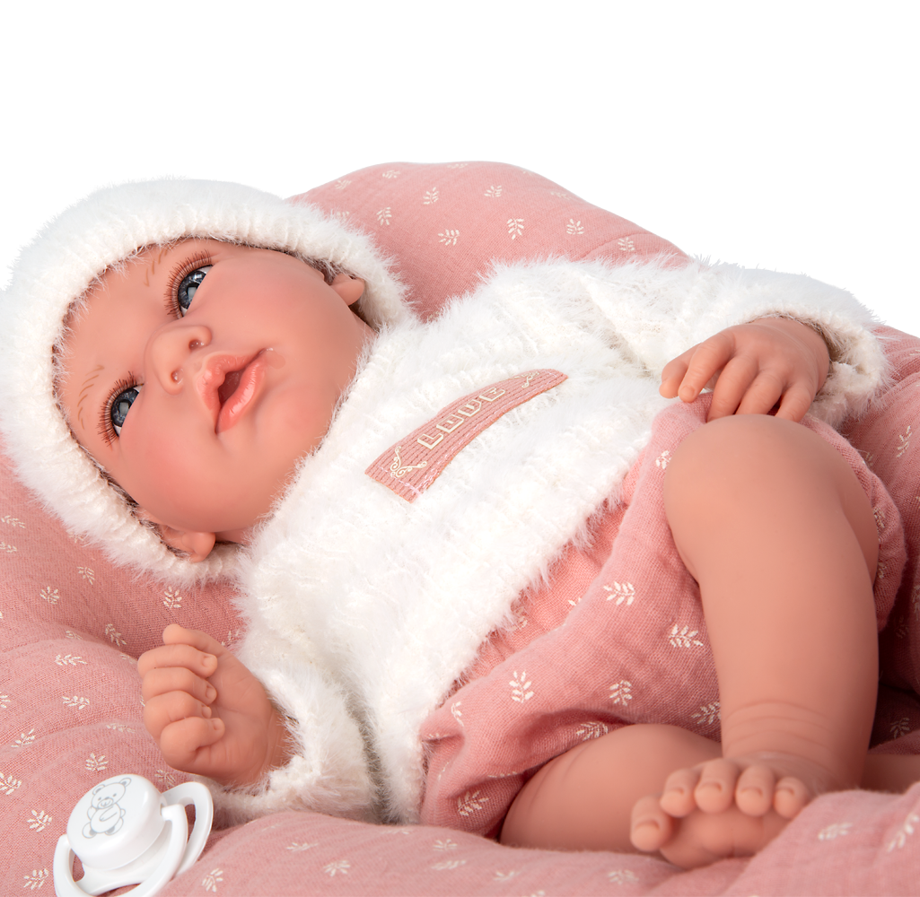 Muñeca de Peso - Elegance 40 cm Andie Rosa con Cojín - Arias 60901