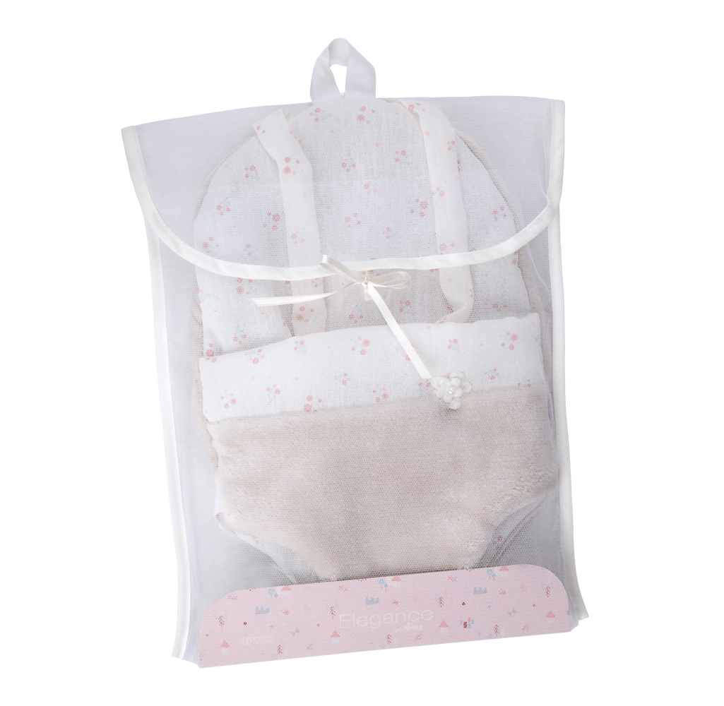 Accesorio Muñecas - Portabebés Beig para muñecos de 40-45 cm - Arias 6333