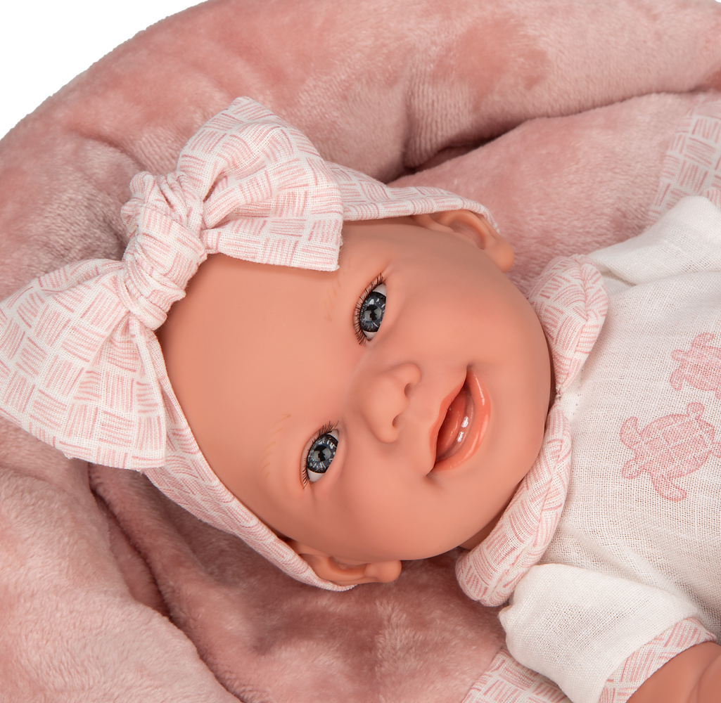 Muñeca Elegance 42 cm - Zoe Rosa con Cojín - Arias 65389
