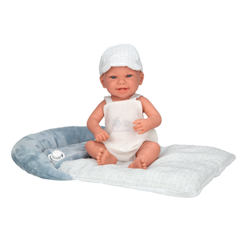 Muñeca Elegance 42 cm - Zoe Azul con cojín - Arias 65390