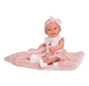 Muñeca Elegance 42 cm - Zoe Bailarina Rosa con Cojín - Arias 65395