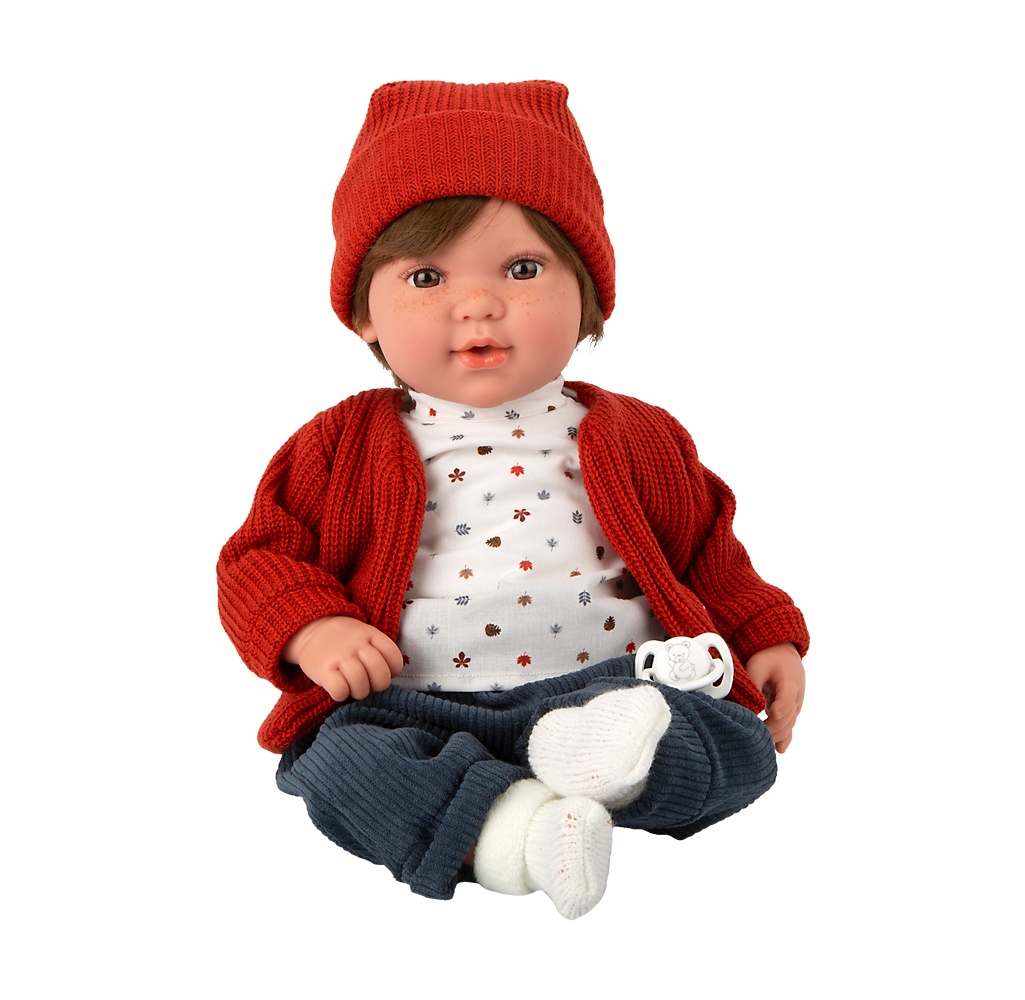 Muñeca Elegance 45 cm - Iria Roja con Mecanismo 14 Sonidos - Arias 65396