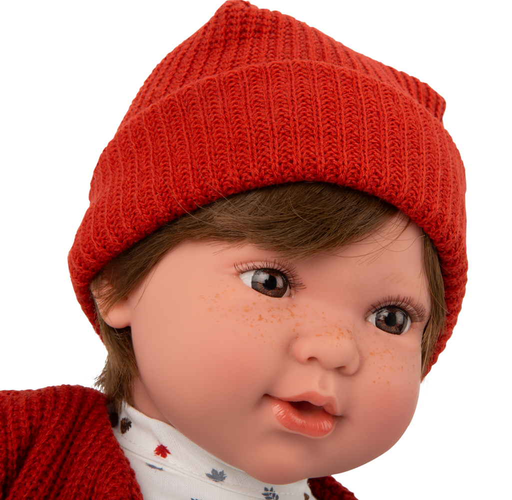 Muñeca Elegance 45 cm - Iria Roja con Mecanismo 14 Sonidos - Arias 65396