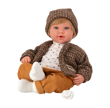 Muñeca Elegance 45 cm - Iria Marrón con Mecanismo 14 sonidos - Arias 65397