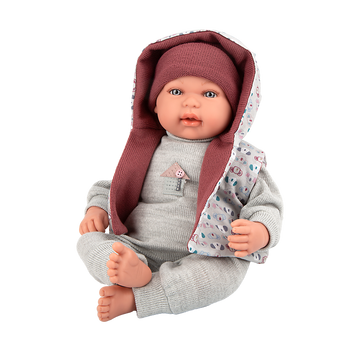 Muñeca elegance 45 cm - mies granate con mecanismo de lloro try me - arias 65398