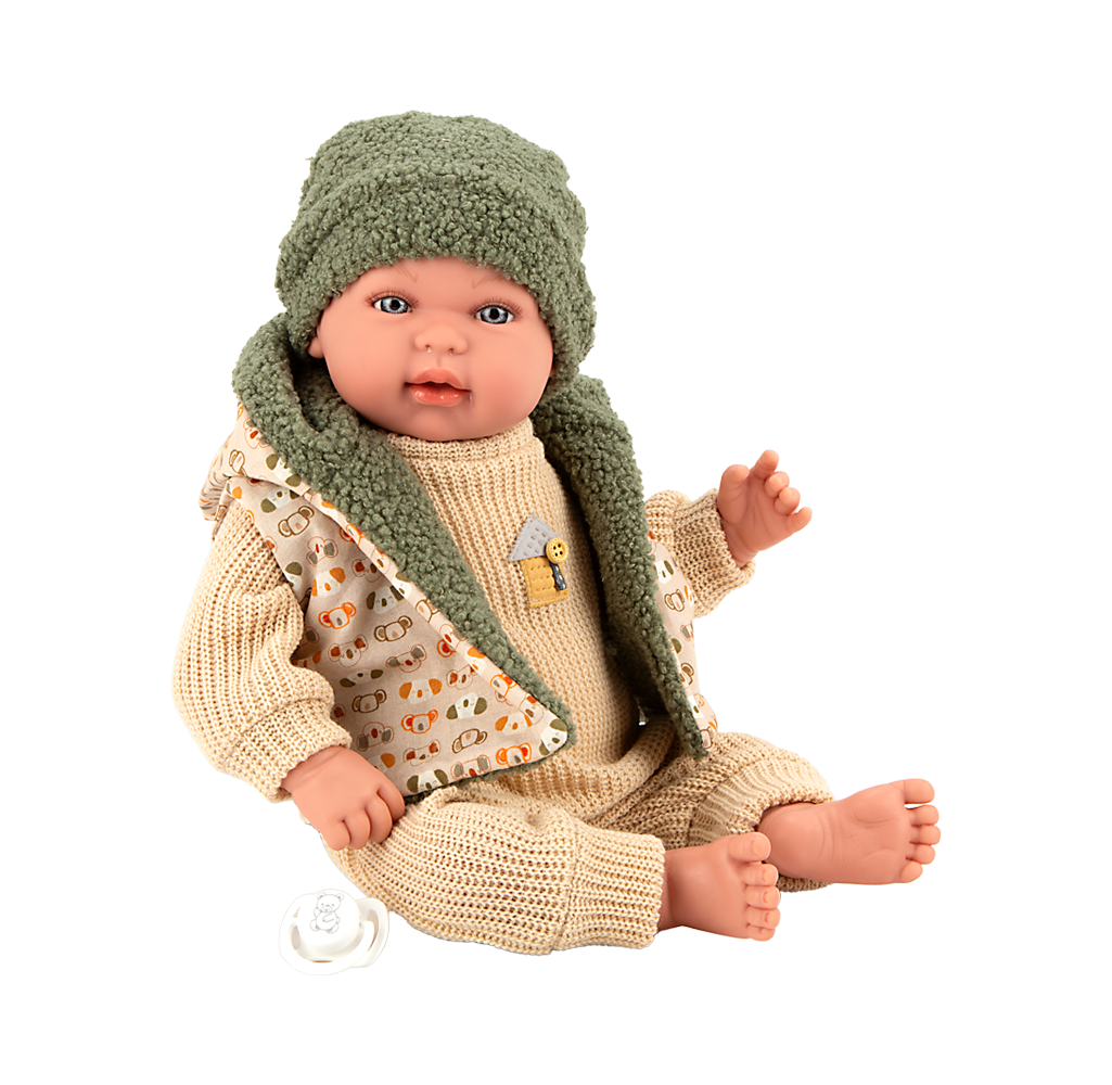 Muñeca elegance 45 cm - mies verde con mecanismo de lloro try me - arias 65399