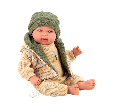 Muñeca elegance 45 cm - mies verde con mecanismo de lloro try me - arias 65399
