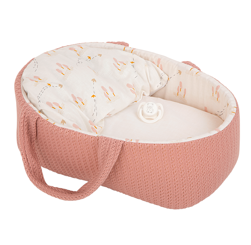 Muñeca Elegance 33 cm - Babyto Rosa con Capazo - Arias 60729
