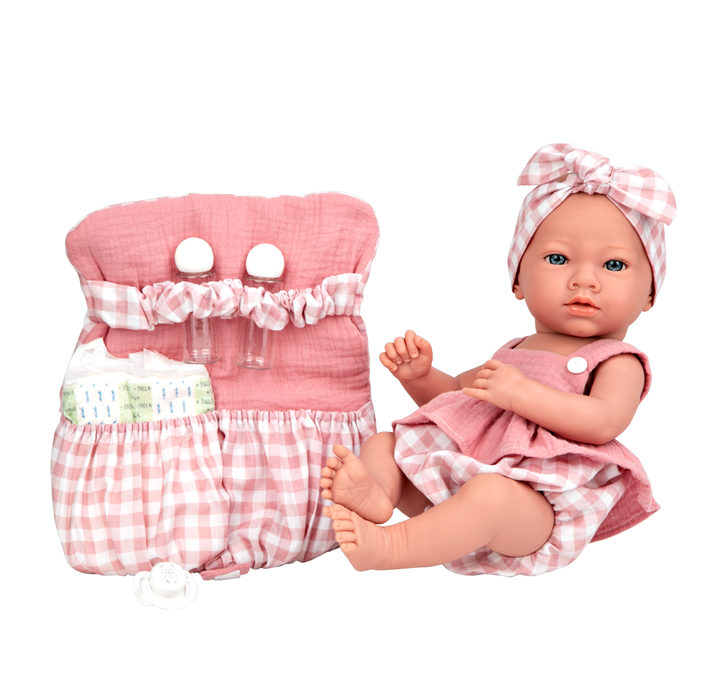 Muñeca Elegance 38 cm - Aria Rosa con Bolso - Arias 60798