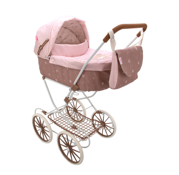 Carricoche muñecas - Coche con Capota Bear 42x72x93 cm con Bolso - Arias 40860
