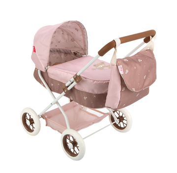 Carricoche para Muñecas - Coche con Capota y Bolso colección Bear 37x56x56 cm - Arias 40863