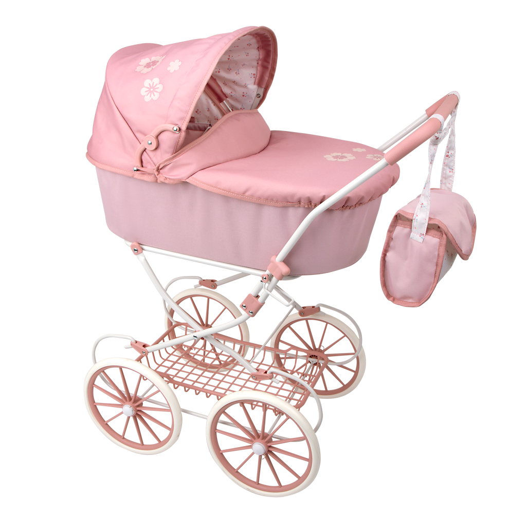Carricoche para Muñecas con Capota y Bolso de la colección Elegance 70x42x90 cm - Arias 40920