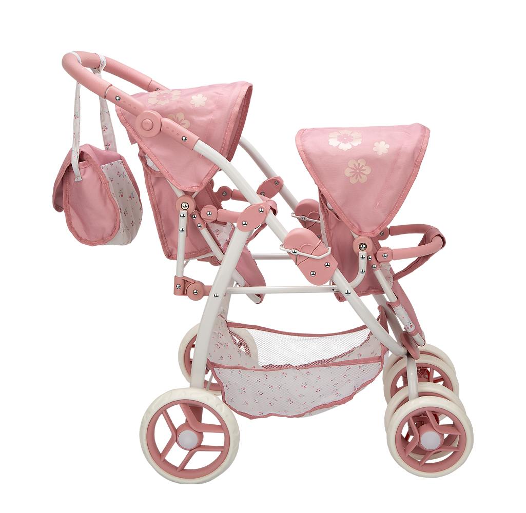 Carricoche de muñecas Gemelar Elegance 46x73x72cm - Arias 40924