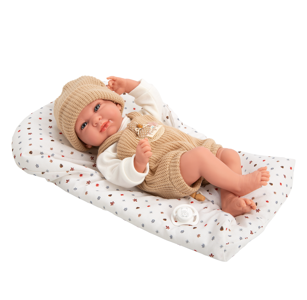 Muñeca de Peso Eleance 40 cm Cris Beig con saco de dormir - Arias 60898