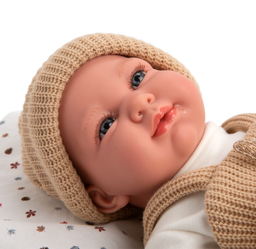 Muñeca de Peso Eleance 40 cm Cris Beig con saco de dormir - Arias 60898