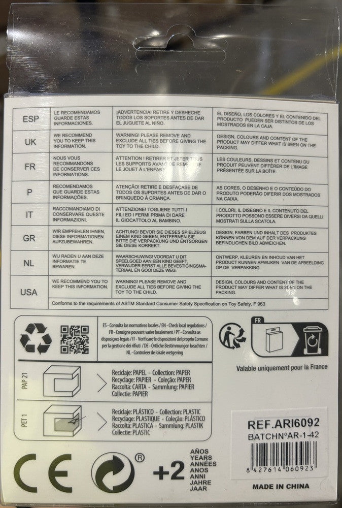 Doll Accessories - Set of 2 Reborn Baby Bottles in Pink - Arias 6092