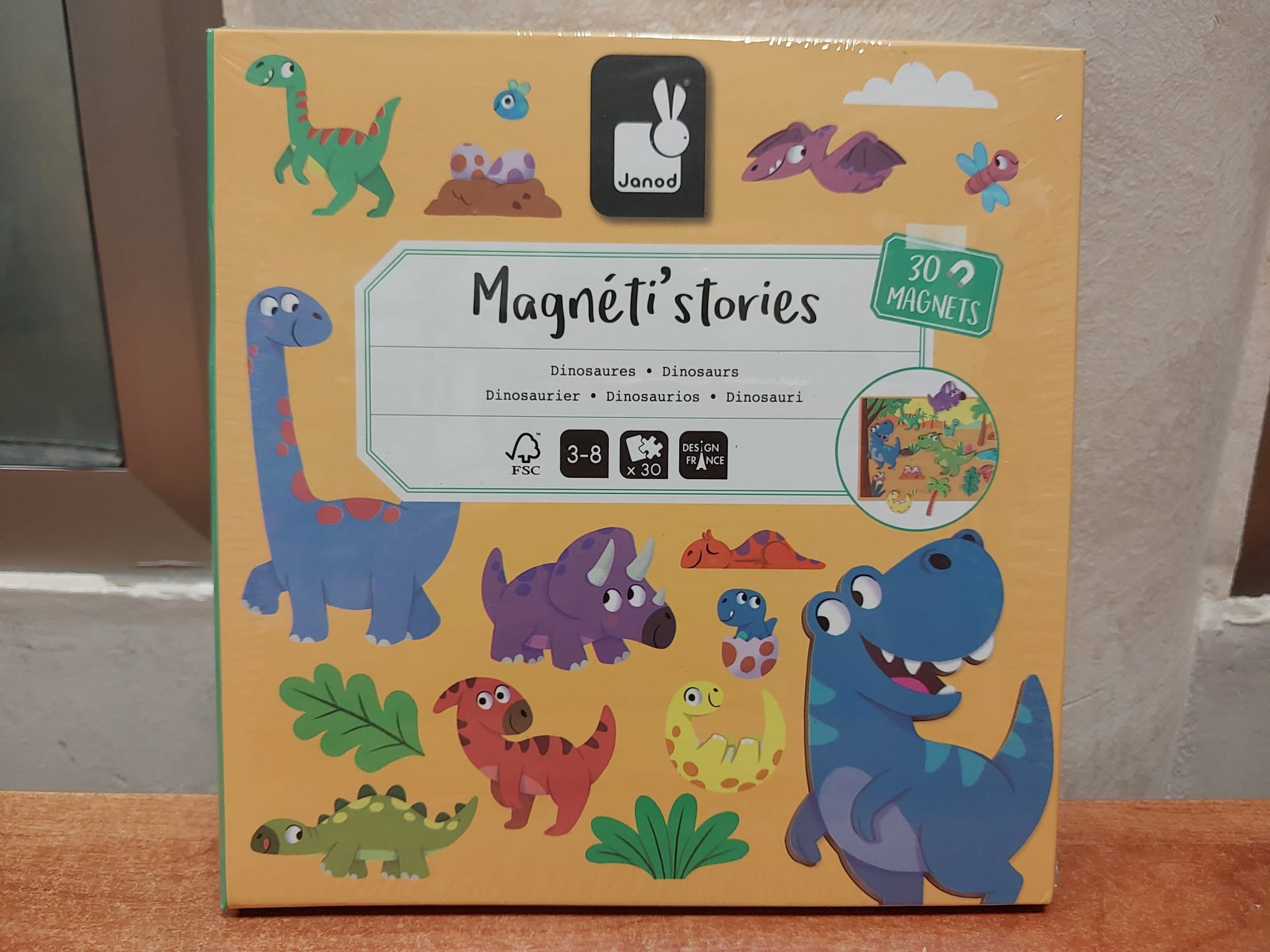 Juego Educativo Magnético 30 Imanes Magnetic´stories Dinosaurios  - Janod 05450