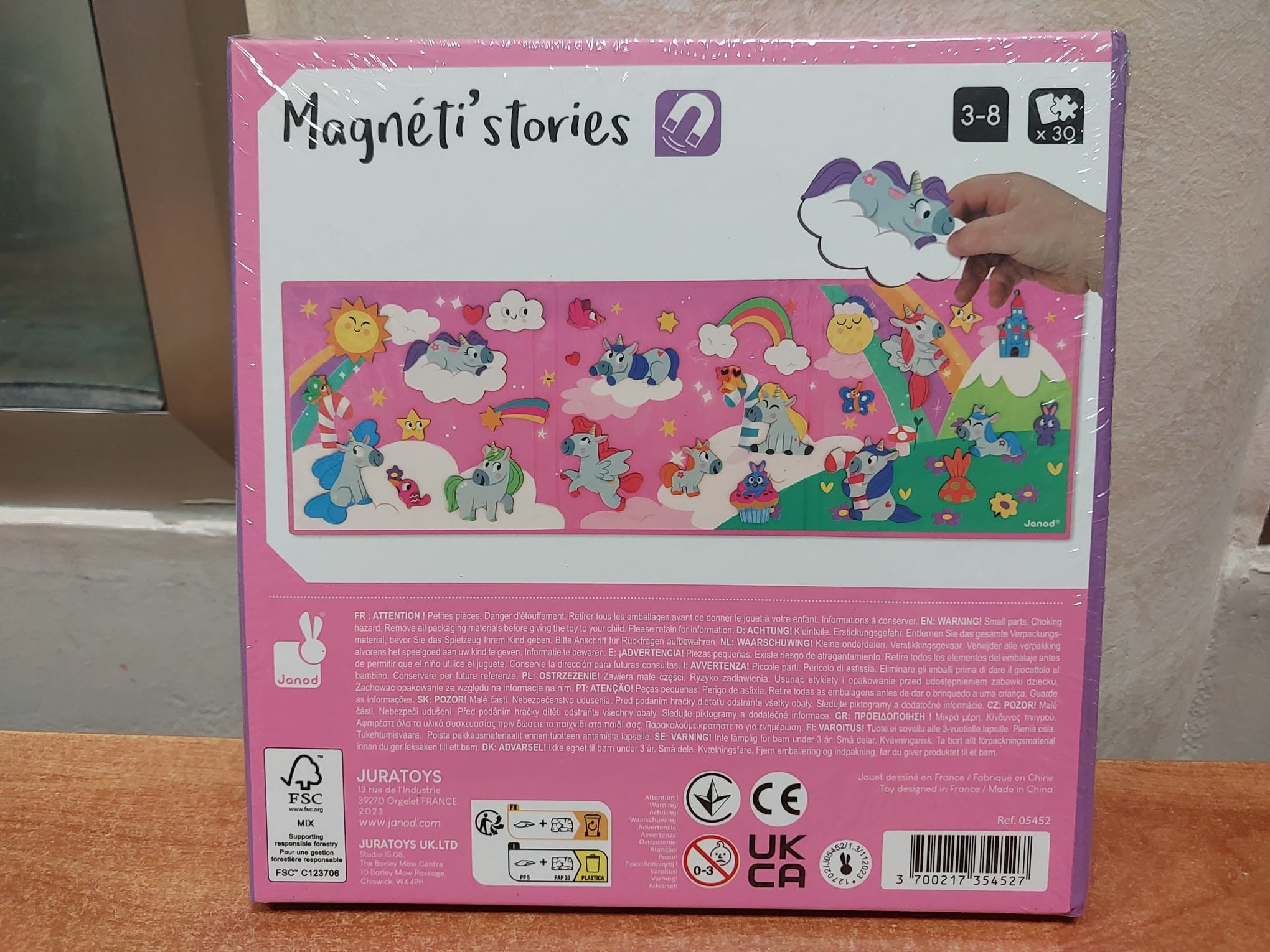 Juego Educativo Magnético 30 Imanes Magneti´Stories Unicornios - Janod 05452