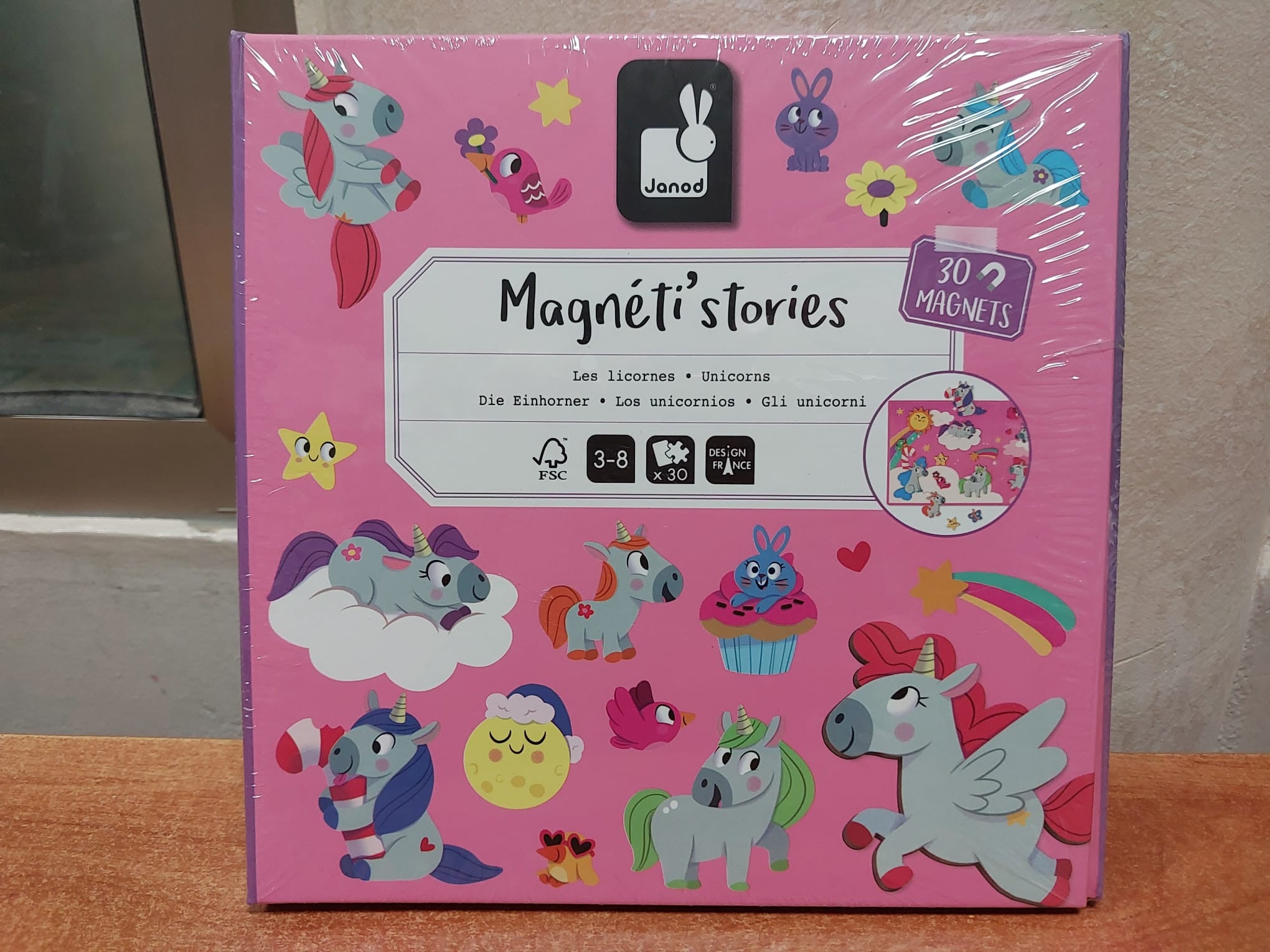 Juego Educativo Magnético 30 Imanes Magneti´Stories Unicornios - Janod 05452