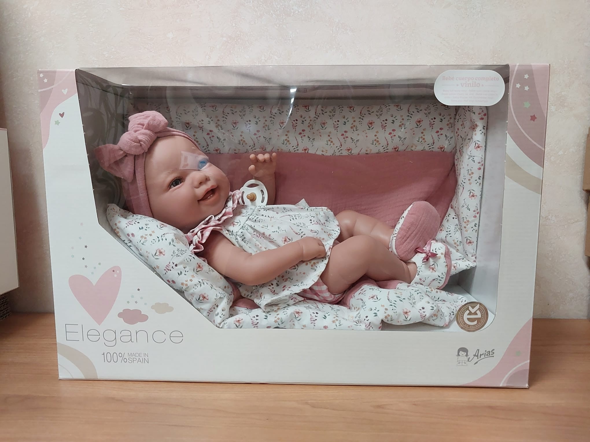 Muñeca Bebé Zoe 42 cm con Manta y Chupete | Arias