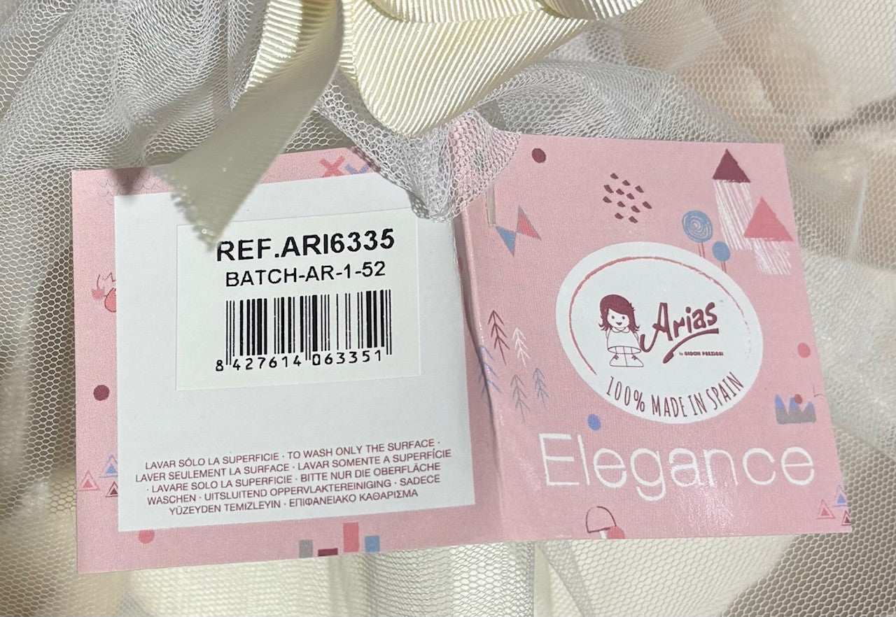 Accesorio muñecas - capazo elegance beige 30x40x17 cm - arias 6335