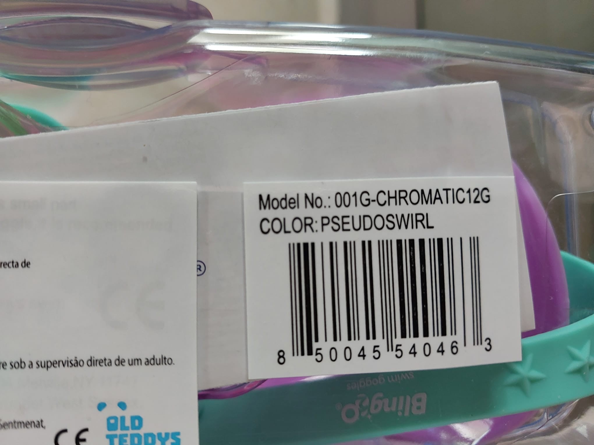 Gafas de Natación Infantiles Bling2O Chromatic Pseudo Swirl | +6 años