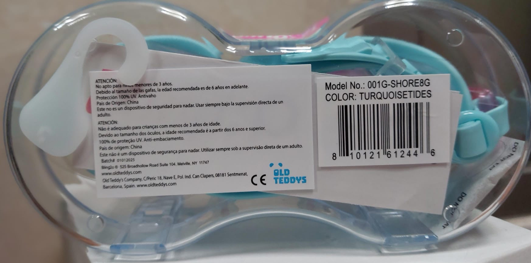 Gafas de Natación Infantiles Shore Turquoise Tides - Bling2O 61244